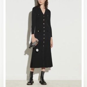 Sandro Black Knits Maxi Dress